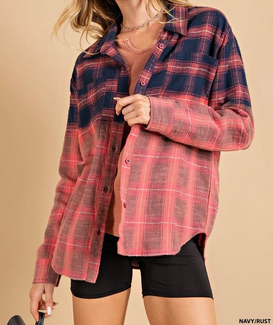 Plaid Button Down